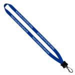 1/2" Smooth Nylon Lanyard with Plastic Clamshell & Swivel Snap Hook - 8