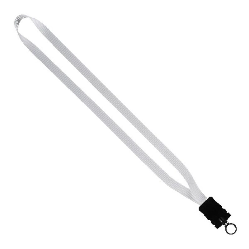 1/2" Smooth Nylon Lanyard with Snap-Buckle Release & O-Ring - 2