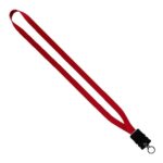 1/2" Smooth Nylon Lanyard with Snap-Buckle Release & O-Ring - 3