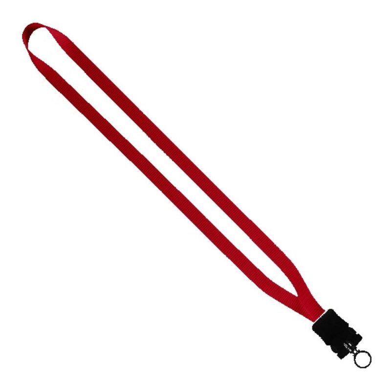 1/2" Smooth Nylon Lanyard with Snap-Buckle Release & O-Ring - 3