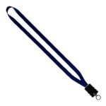 1/2" Smooth Nylon Lanyard with Snap-Buckle Release & O-Ring - 6