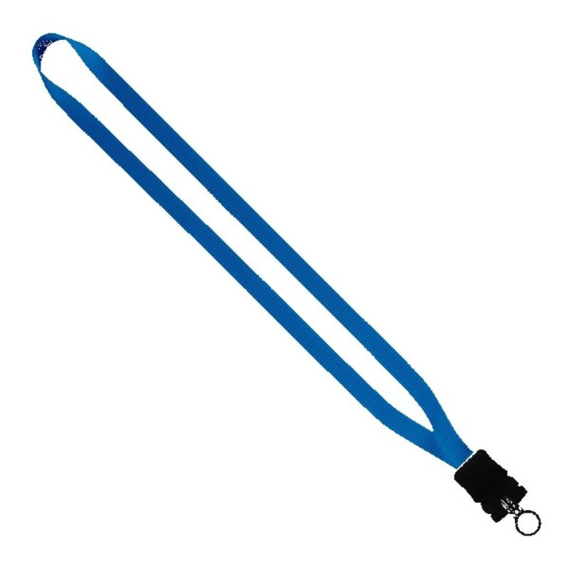 1/2" Smooth Nylon Lanyard with Snap-Buckle Release & O-Ring - 9