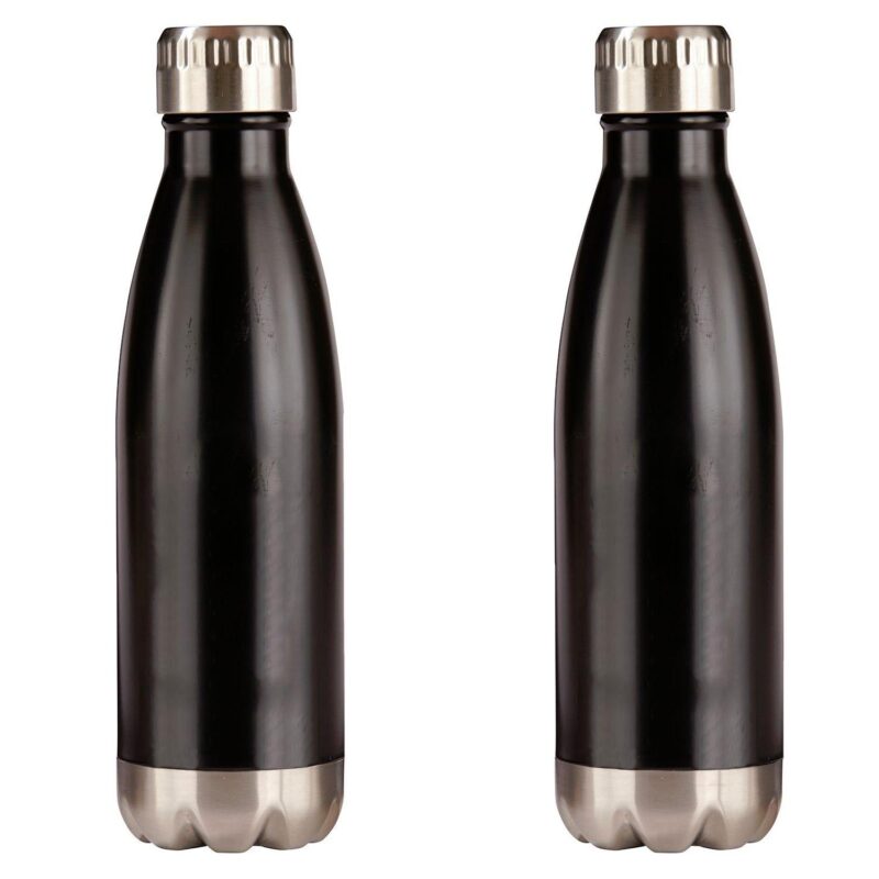 16 oz Double Wall Stainless Steel Vacuum Bottle - 1