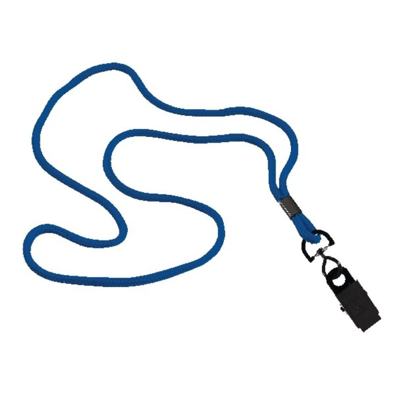1/8" Polyester Cord Lanyard with Bulldog Clip - 5