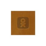 2" x 2" Leather Square Patch - 6