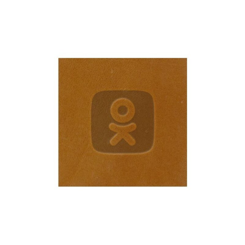 2" x 2" Leather Square Patch - 6