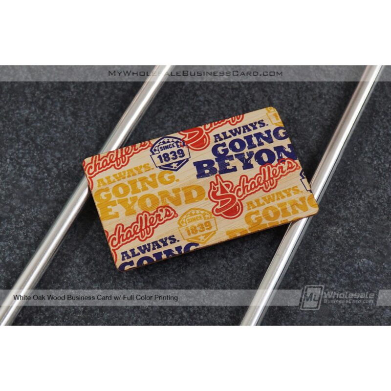 24 Hour Wood Business Cards - 1