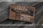 24 Hour Wood Business Cards - 3