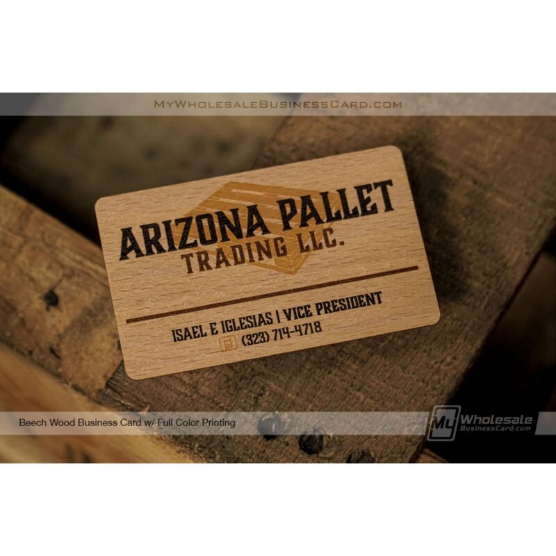 24 Hour Wood Business Cards - 4