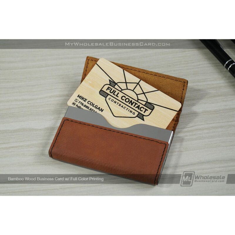 24 Hour Wood Business Cards - 7