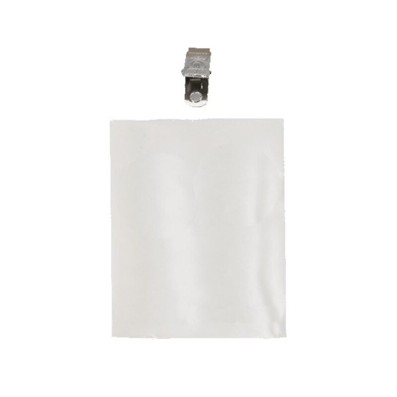 3" x 4" Printed Vertical Vinyl Pouch with Bulldog Clip - 1