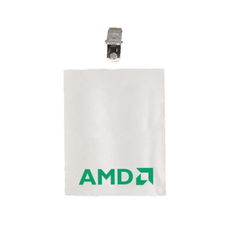 3" x 4" Printed Vertical Vinyl Pouch with Bulldog Clip - 2