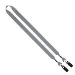 3/4" 2-Ended Polyester Lanyard with Metal Crimp & Metal Bulldog Clip - 4