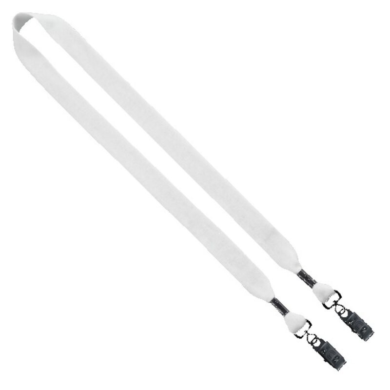 3/4" Cotton Double Bulldog Clip Lanyard - 2