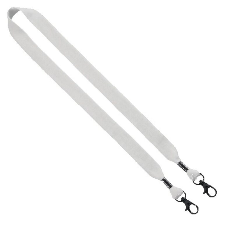 3/4" Cotton Double Lobster Clip Lanyard - 2