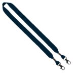 3/4" Cotton Double Lobster Clip Lanyard - 6