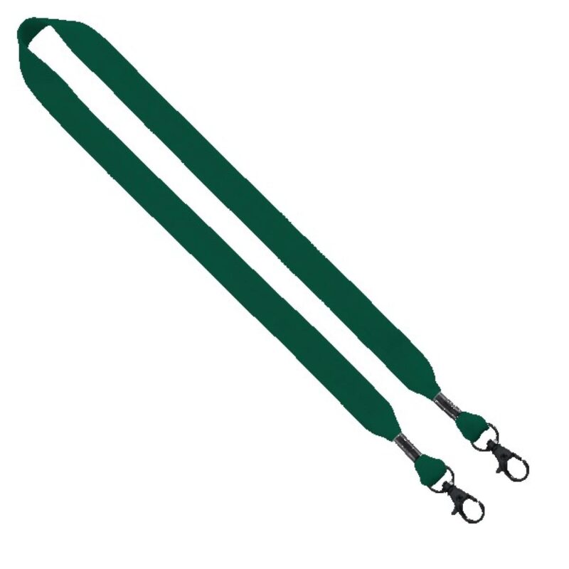 3/4" Cotton Double Lobster Clip Lanyard - 8