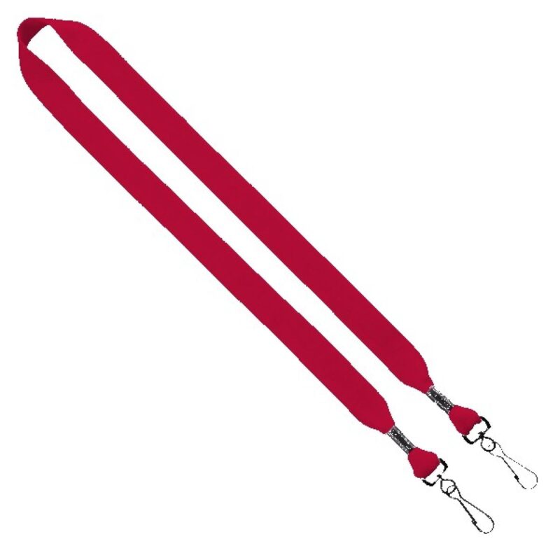 3/4" Cotton Double Swivel Hook Lanyard - 3