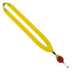 3/4" Cotton Lanyard with Metal Crimp & Retractable Badge Reel - 2