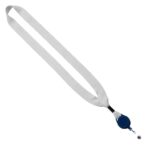 3/4" Cotton Lanyard with Metal Crimp & Retractable Badge Reel - 5