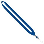 3/4" Cotton Lanyard with Metal Crimp & Swivel Snap Hook - 3