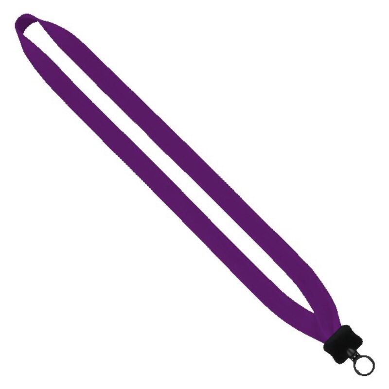 3/4" Cotton Lanyard with Plastic Clamshell & O-Ring - 5