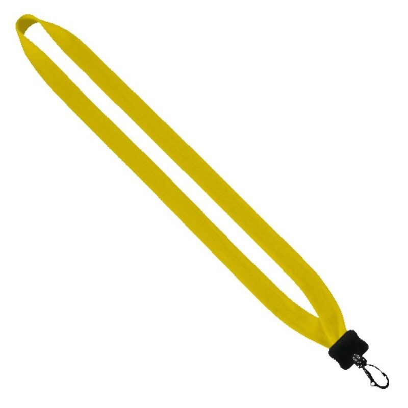 3/4" Cotton Lanyard with Plastic Clamshell & Swivel Snap Hook - 1
