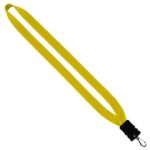 3/4" Cotton Lanyard with Plastic Snap-Buckle Release & Swivel Hook - 1