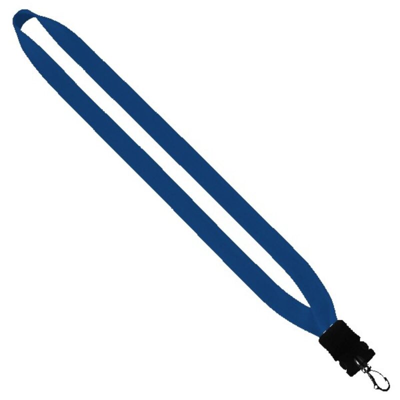 3/4" Cotton Lanyard with Plastic Snap-Buckle Release & Swivel Hook - 3