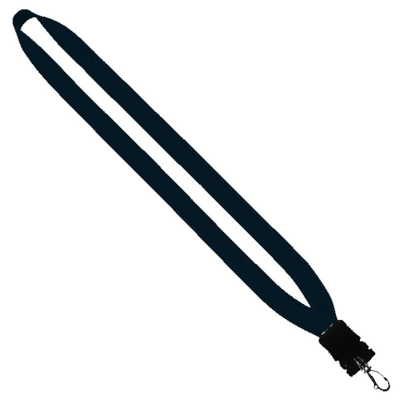 3/4" Cotton Lanyard with Plastic Snap-Buckle Release & Swivel Hook - 7