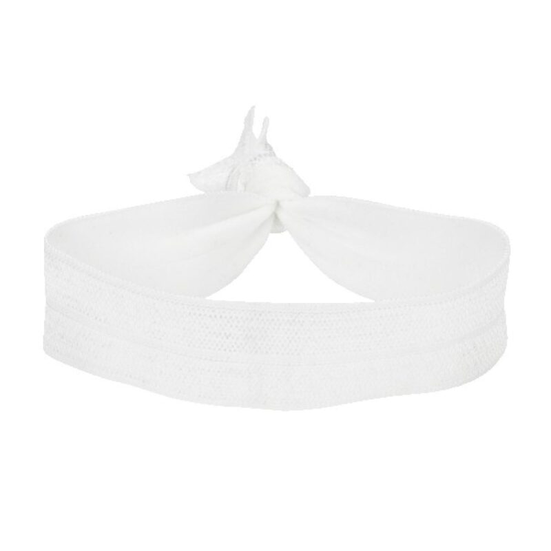 3/4" Dye-Sublimated Fold Over Elastic Hair Tie - 1