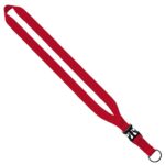 3/4" Multi-Color Polyester Lanyard with Slide Buckle Release & Split-Ring - 9