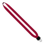 3/4" Neoprene Lanyard with Plastic Clamshell & O-Ring - 3