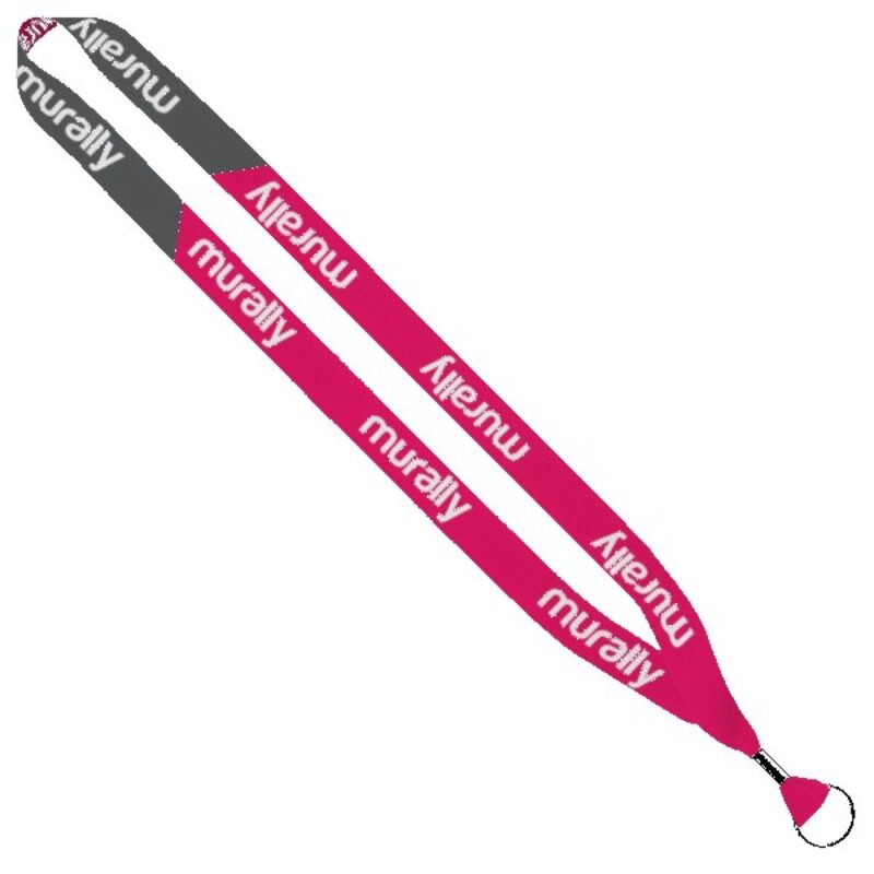 3/4" Recycled Dye-Sublimated Waffle Weave Lanyard