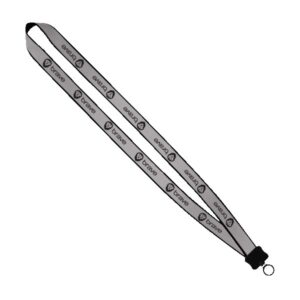 3/4" Reflective Lanyard with Plastic Clamshell & O-Ring