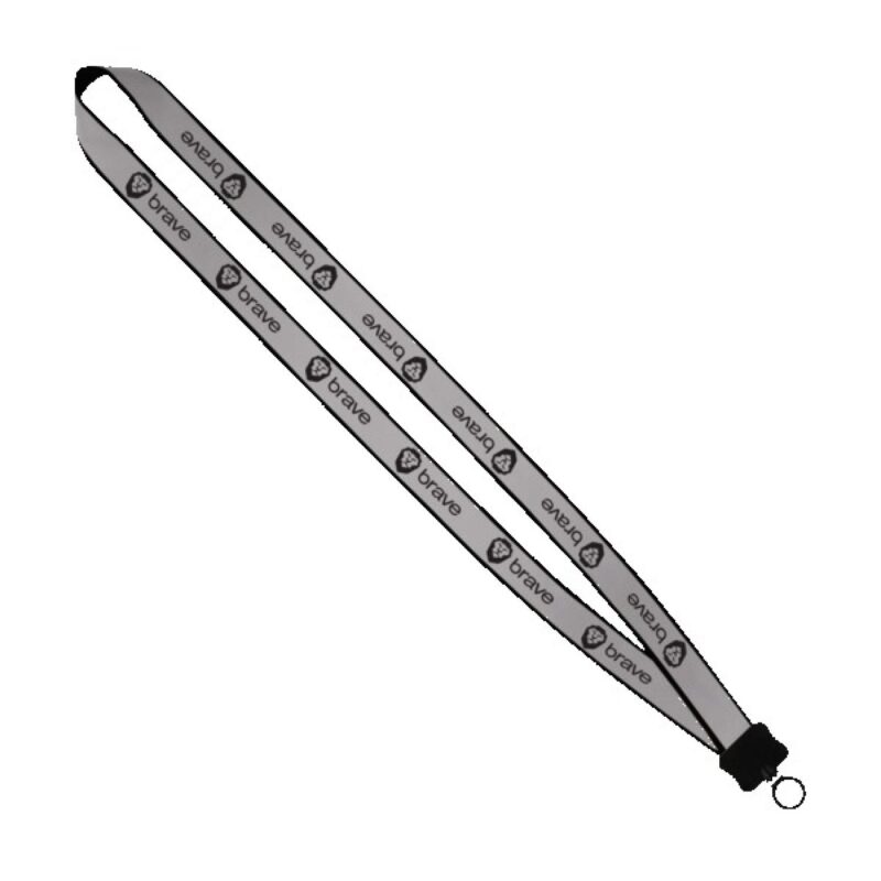 3/4" Reflective Lanyard with Plastic Clamshell & O-Ring - 4