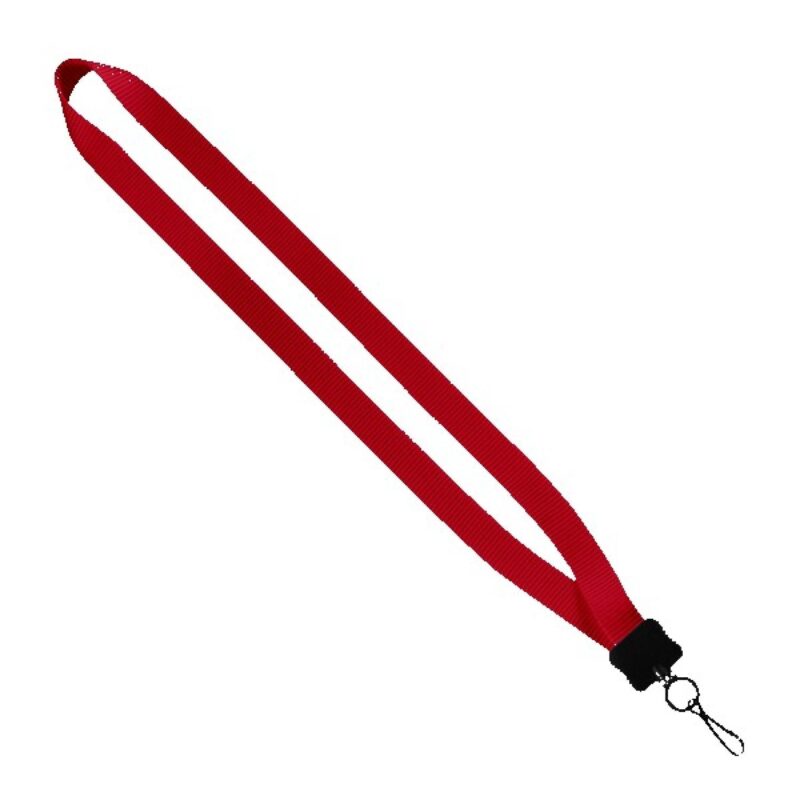 3/4" Smooth Nylon Lanyard with Plastic Clamshell