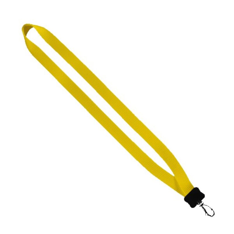 3/4" Smooth Nylon Lanyard with Plastic Clamshell & Swivel Snap Hook - 1