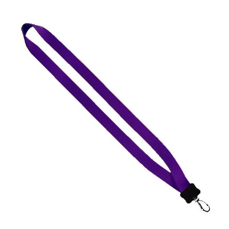 3/4" Smooth Nylon Lanyard with Plastic Clamshell & Swivel Snap Hook - 5