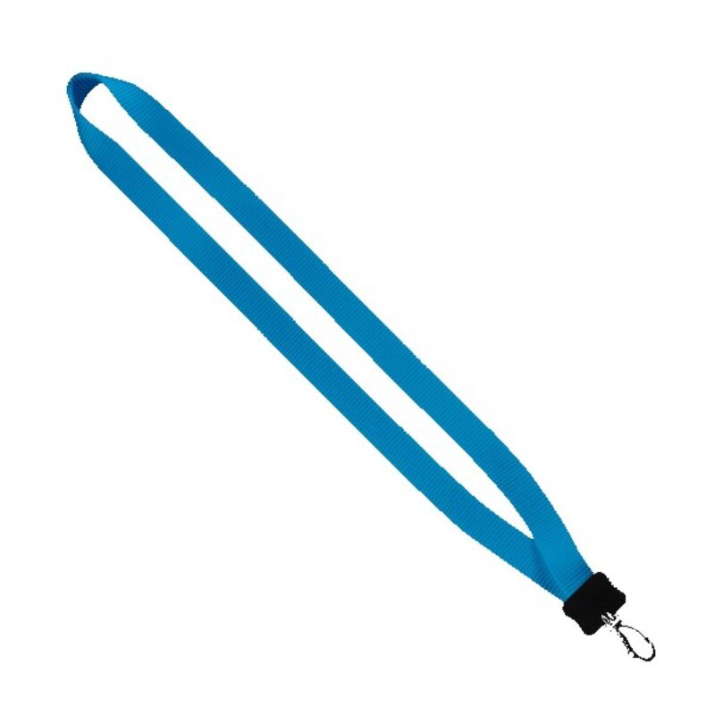 3/4" Smooth Nylon Lanyard with Plastic Clamshell & Swivel Snap Hook - 9