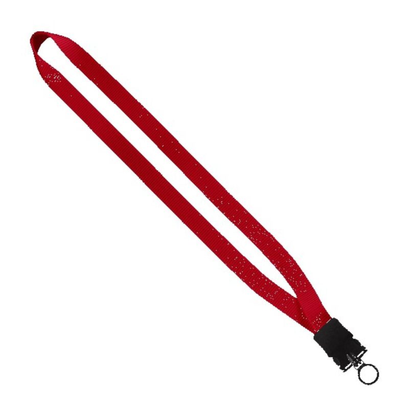 3/4" Smooth Nylon Lanyard with Snap-Buckle Release & O-Ring - 4