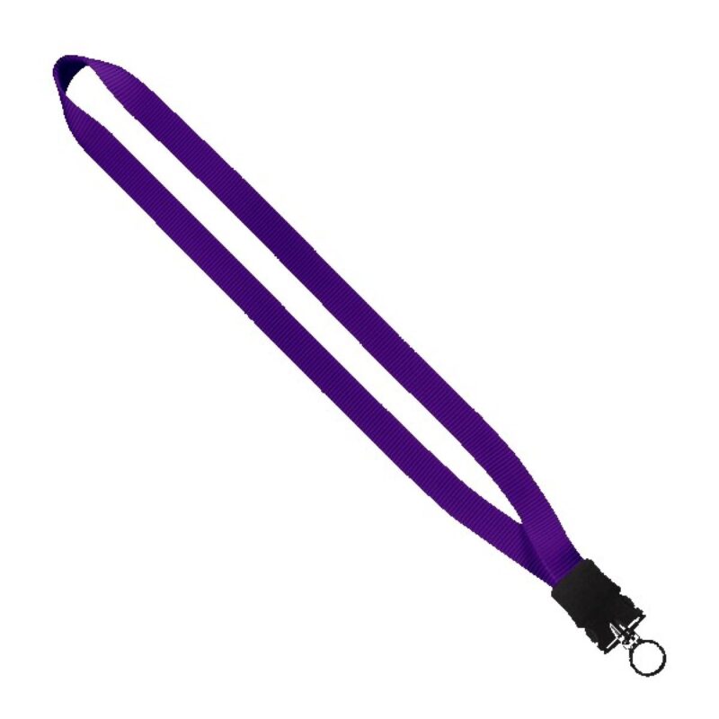 3/4" Smooth Nylon Lanyard with Snap-Buckle Release & O-Ring - 5