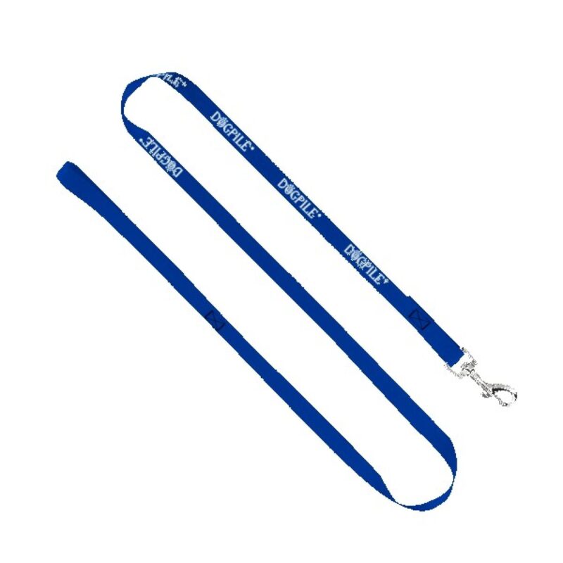 3/4" Smooth Nylon Pet Leash with Bright Metal Snap Hook - 5