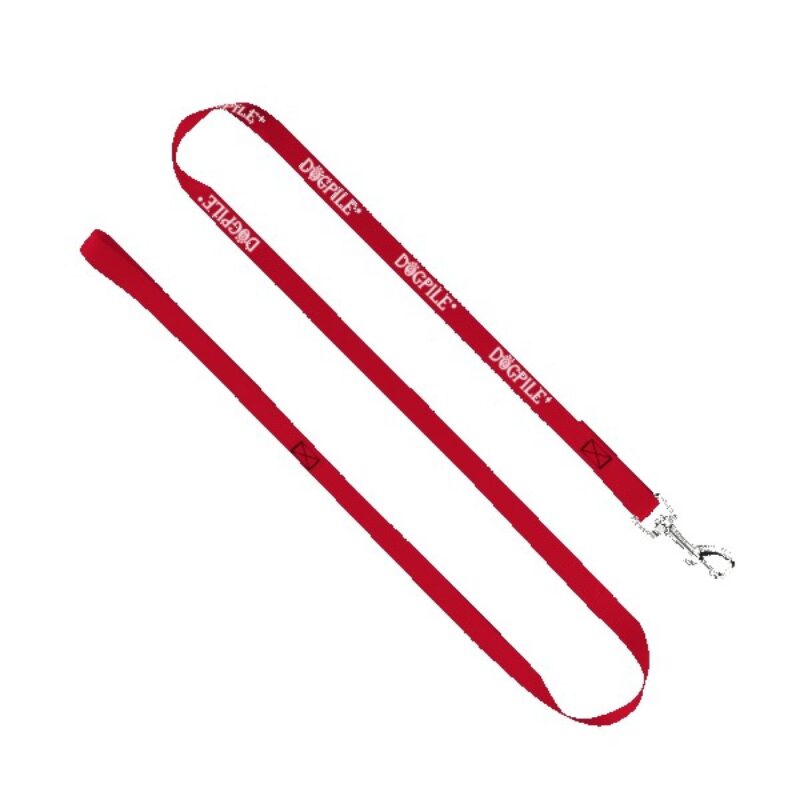 3/4" Smooth Nylon Pet Leash with Bright Metal Snap Hook - 8