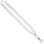 3/4" rPET Dye-Sublimated Lanyard w/ Metal Crimp & Metal Split-Ring - 1