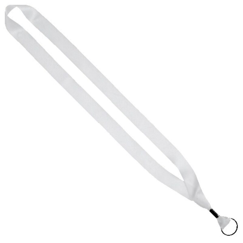 3/4" rPET Dye-Sublimated Lanyard w/ Metal Crimp & Metal Split-Ring - 1