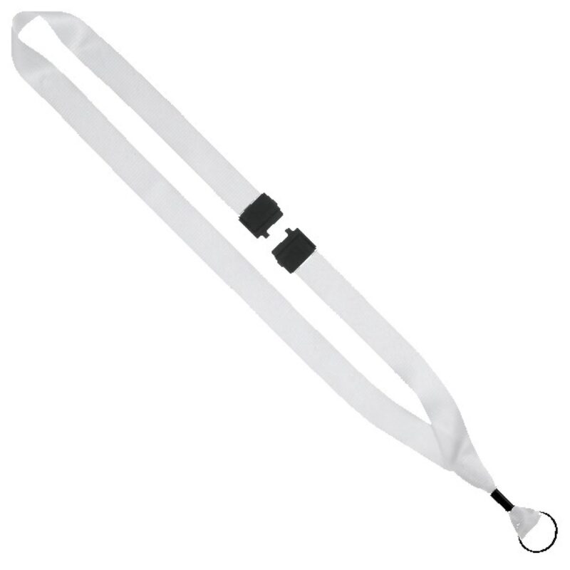 3/4" rPET Dye-Sublimated Lanyard w/ Metal Crimp & Metal Split-Ring - 2