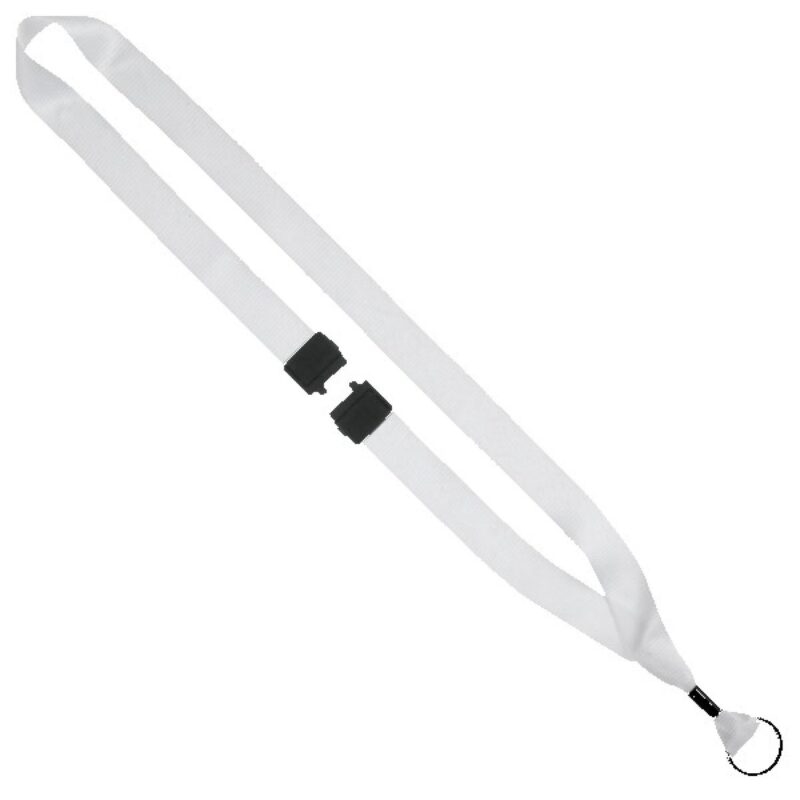 3/4" rPET Dye-Sublimated Lanyard w/ Metal Crimp & Metal Split-Ring - 5