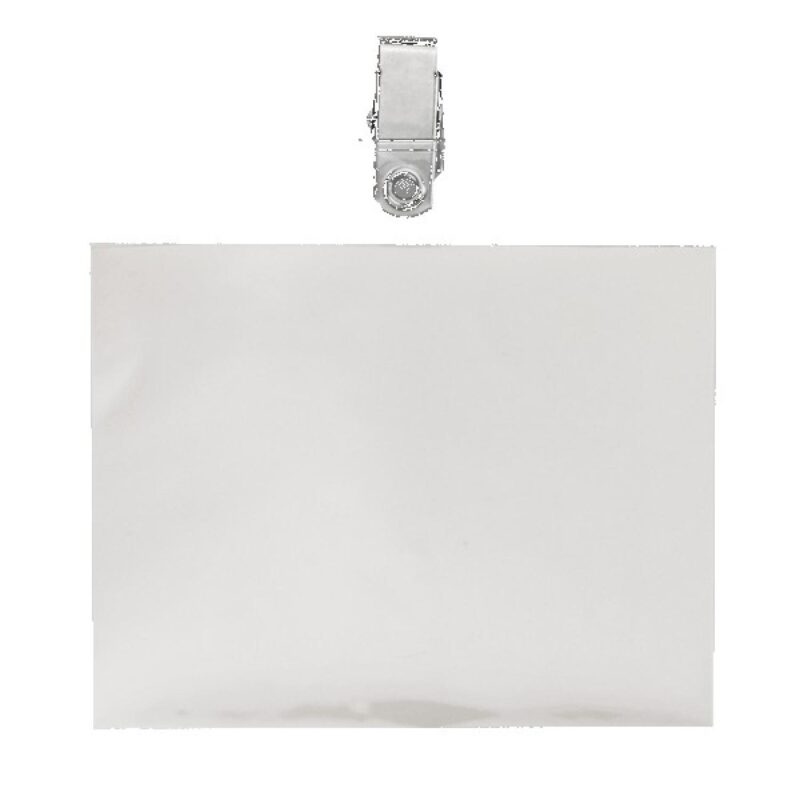 4" x 3" Printed Horizontal Vinyl Pouch with Bulldog Clip - 1