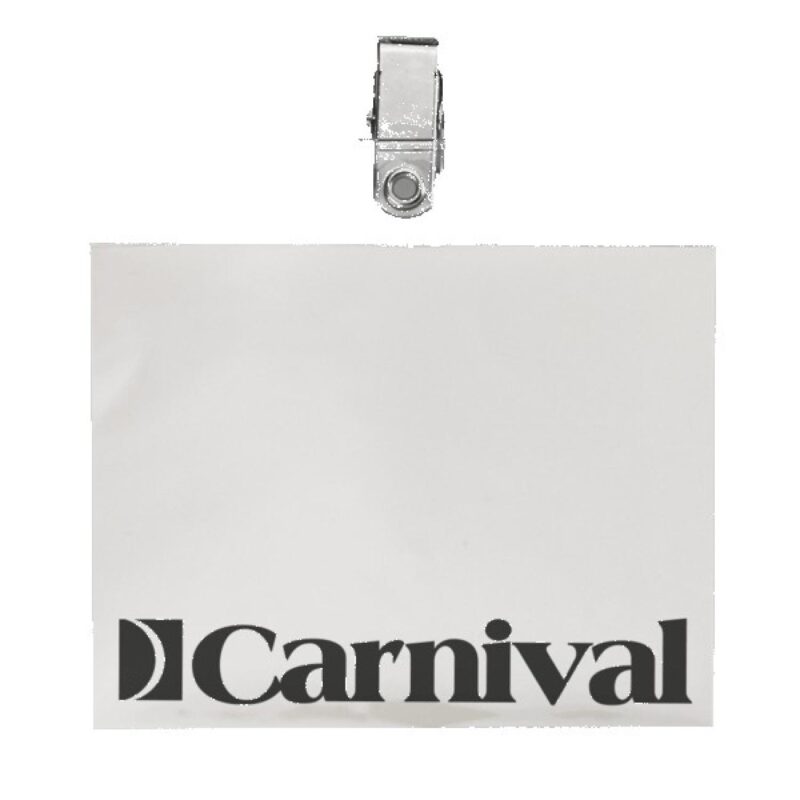 4" x 3" Printed Horizontal Vinyl Pouch with Bulldog Clip - 2